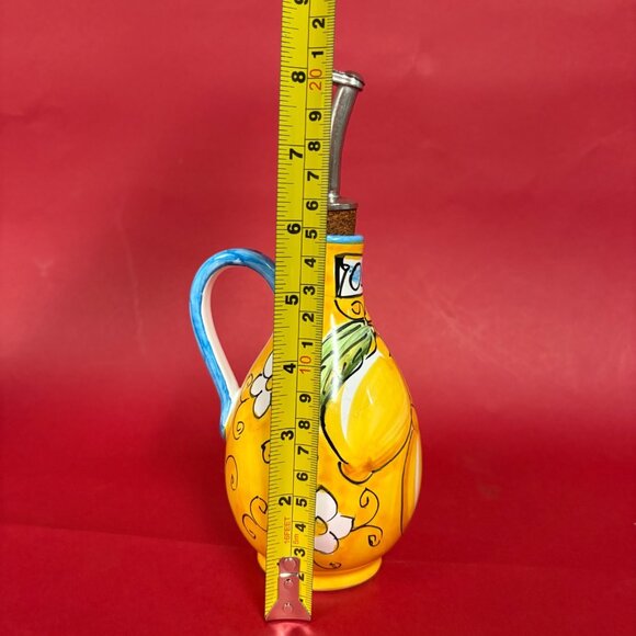 Vintage Ceramic Oil/ Olio Dispenser - Hand Painted in Sorrento Italy - Picture 5 of 7
